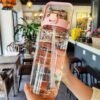 2000ml Large-Capacity Sports Water Bottle with Straw – Portable Hydration Bottle