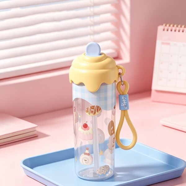 750ml Summer Dopamine Water Cup with Carry Strap – Portable Travel Drinking Cup