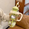 Sanrio Hello Kitty PPSU Sports Water Bottle with Straw – Drop-Resistant Portable Drinking Cup