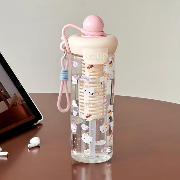 4889fad230b64193805a506e3f7c7d48-goods.jpeg Hello Kitty Large-Capacity Water Bottle with Detachable Tea Infuser – Random Colour