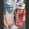 600ml Modern Letter Graphic Water Bottle – Large-Capacity Bottle for Home