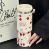 30oz Insulated Stainless Steel Tumbler with  Folding Straw