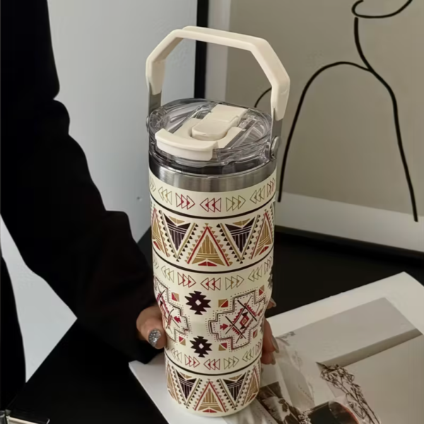 30oz Bohemian Style Stainless Steel Insulated Tumbler