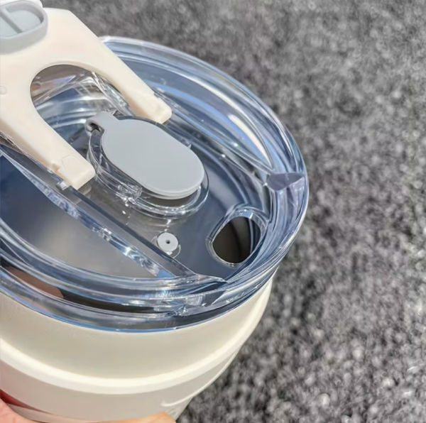 38oz Stainless Steel Insulated Flask with Straw Lid and Carry Handle