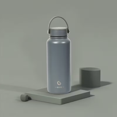 1000ml Gray Stainless Steel Insulated Water Bottle