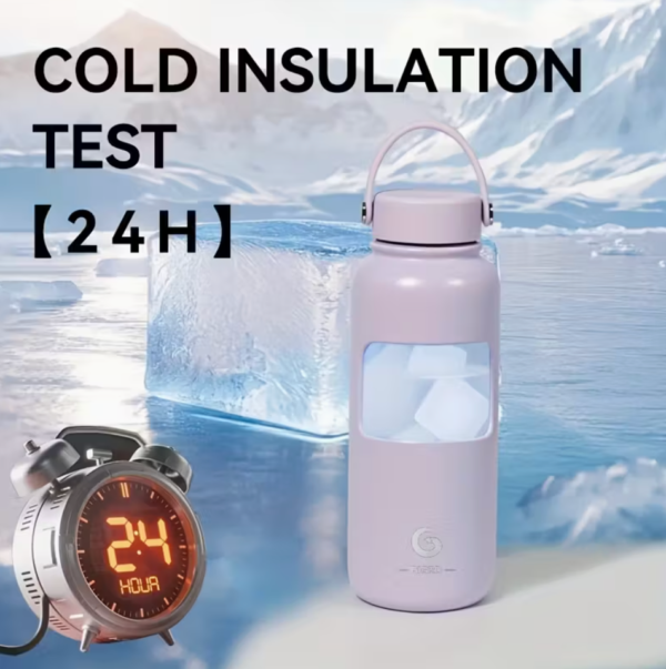 1000ml Gray Stainless Steel Insulated Water Bottle