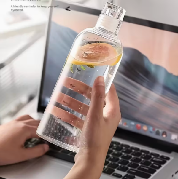 750ml BPA Free Water Bottle with Time Markers