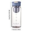 600ml Modern Letter Graphic Water Bottle – Large-Capacity Bottle for Home