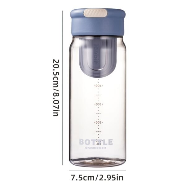 600ml Modern Letter Graphic Water Bottle – Large-Capacity Bottle for Home