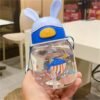 Super Cute Compact Straw Cup – Leak-Resistant Portable Student Water Bottle