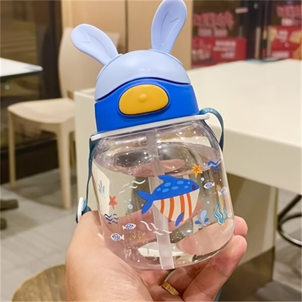 Super Cute Compact Straw Cup – Leak-Resistant Portable Student Water Bottle