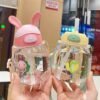 Super Cute Compact Straw Cup – Leak-Resistant Portable Student Water Bottle
